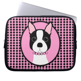 Boston Terrier Laptop Sleeve electronicsbag