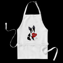 Boston Terrier Love aprons