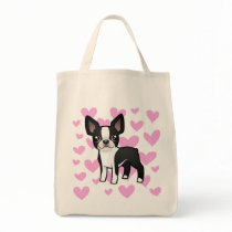 Boston Terrier Love Tote Bag