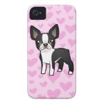 Boston Terrier Love iPhone 4 Case-Mate Cases