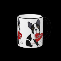 Boston Terrier Love mugs