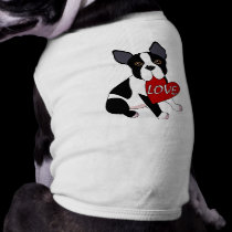 Boston Terrier Love pet clothing