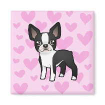 Boston Terrier Love Fridge Magnets