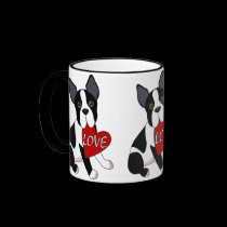 Boston Terrier Love mugs
