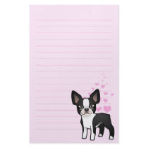 Boston Terrier Love Custom Stationery