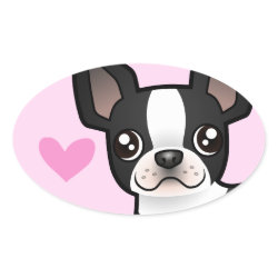 Boston Terrier Love sticker