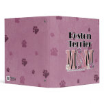 Boston Terrier MOM 3 Ring Binder