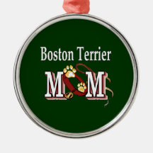 Boston Terrier Mom Ornament