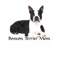 Boston Terrier Mom T-Shirt Double Quote & Image