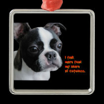 Boston Terrier:  More than my share of cuteness ornaments