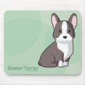 Boston Terrier Mousepad by Evilrabbit Boston Terrier Mousepad