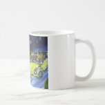 Boston Terrier nighttime car ride Coffee Mugs