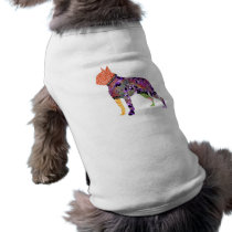 Boston Terrier Patchwork Pet Dog T-Shirt