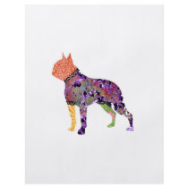 Boston Terrier Patchwork Pet Flyer