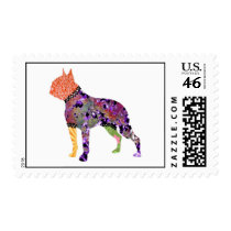 Boston Terrier Patchwork Pet Stamps