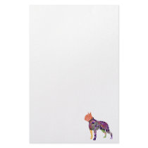 Boston Terrier Patchwork Pet Stationary Customized Stationery