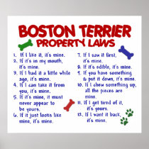 BOSTON TERRIER PL2 PRINT
