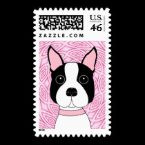 Boston Terrier postage