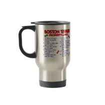 Boston Terrier Property Laws 2 Mugs