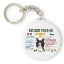 Boston Terrier Property Laws 4 keychains