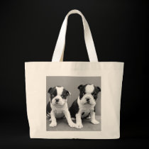 Boston Terrier Puppies tote bag bags