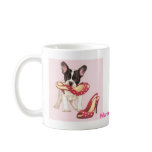Boston Terrier Puppy With Shoes mugs