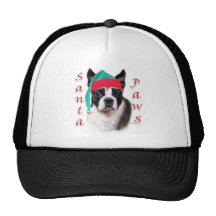 Boston Terrier Santa Paws Hats