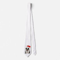 Boston Terrier Santa Tie by foothillsmkt Boston Terrier Santa Tie
