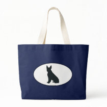 Boston Terrier Silhouette bags