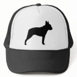 Boston Terrier Silhouette Mesh Hat