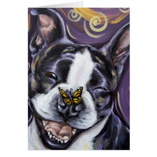 Boston Terrier Smile Cards
