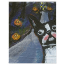 Boston Terrier spooky halloween flyers by zadajeanne Boston Terrier spooky halloween flyers