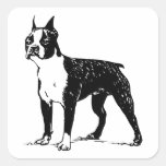 Boston Terrier Square Sticker