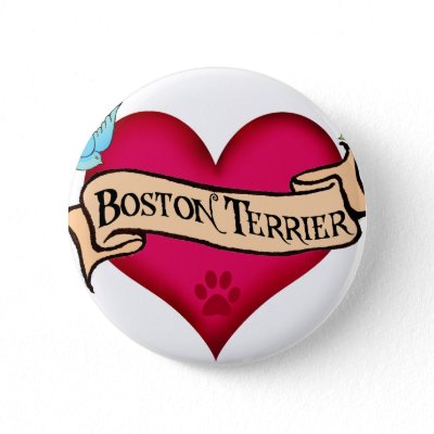 Boston Terrier Tattoo Heart