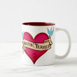 Boston Terrier Tattoo Heart Mug
