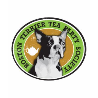 Boston Terrier Tea Party Society shirt