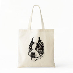 Boston Terrier Tote Bag bag
