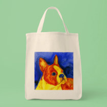Boston Terrier Tote Bag - "Golden Boy" bags