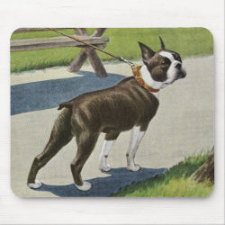 Boston Terrier Vintage Mousepad mousepad