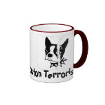 Boston Terrierist Dirty 3 Box Ringer Mug