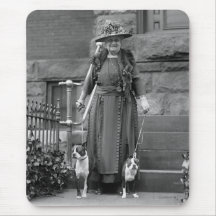 Boston Terriers & 1920s Fashion Mouse Pads
