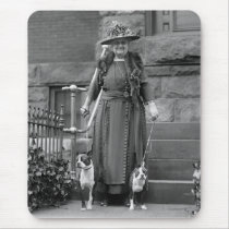 Boston Terriers & 1920s Fashion Mouse Pads