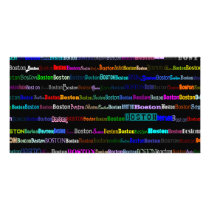 Boston Text Design I Photo Card