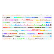 Boston Text Design II Photo Card