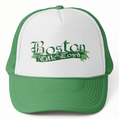 Boston Title Town Distressed Cap Trucker Hat by wesdesd