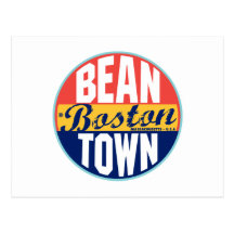 Boston Vintage Label Postcard