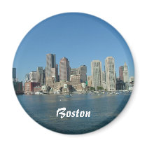 Boston Waterfront Fridge Magnet