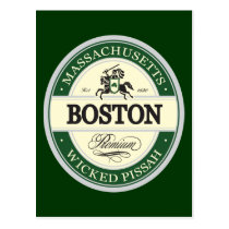 boston - wicked pissah postcards