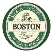 boston - wicked pissah stickers