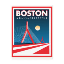 Boston Zakim Bridge Postcards